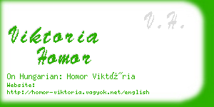 viktoria homor business card